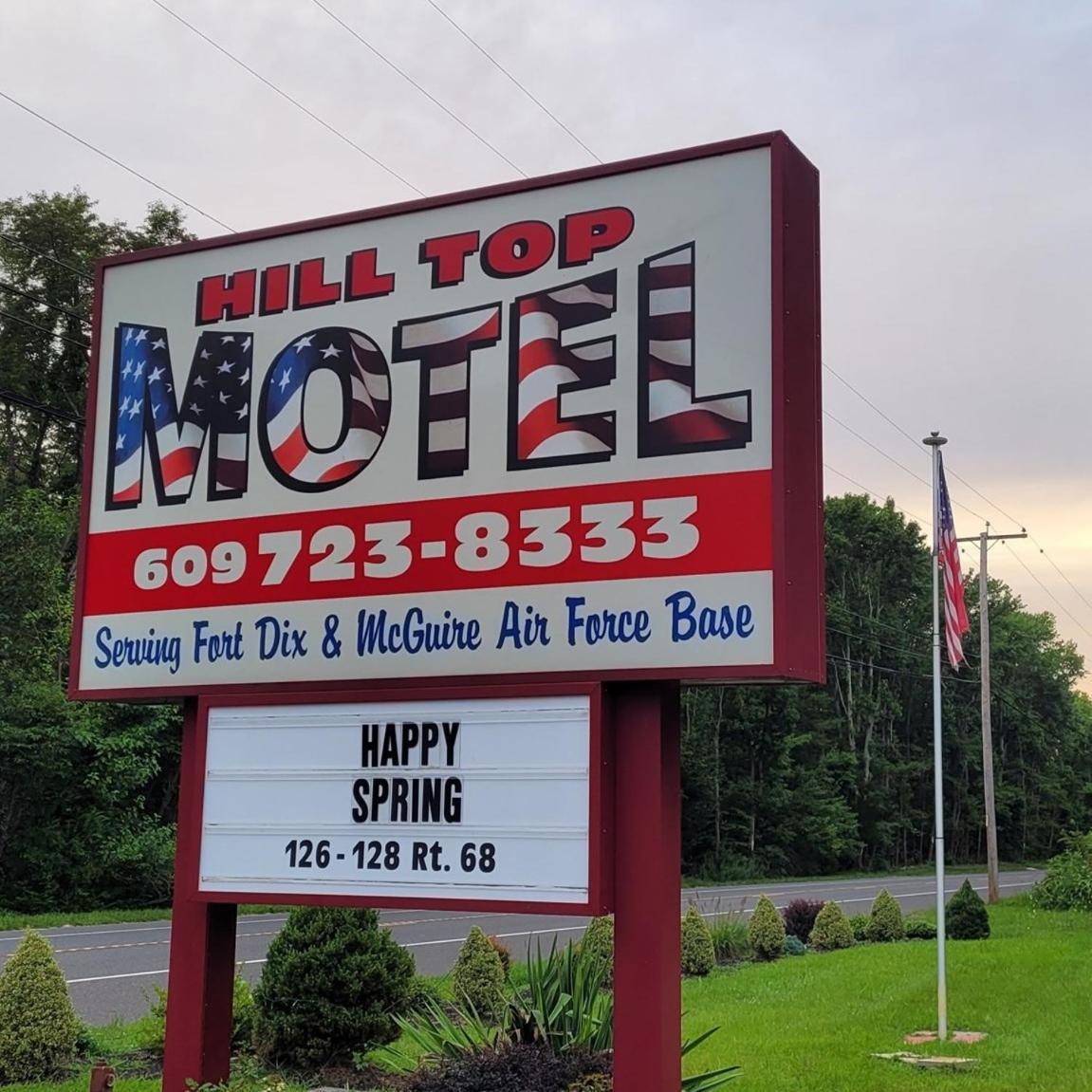 Hill Top Motel Wrightstown Eksteriør billede